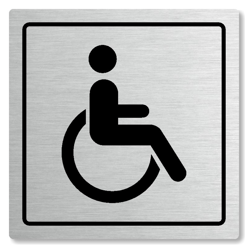 WC invalidé, 118x118mm, stříbrná, Arizona